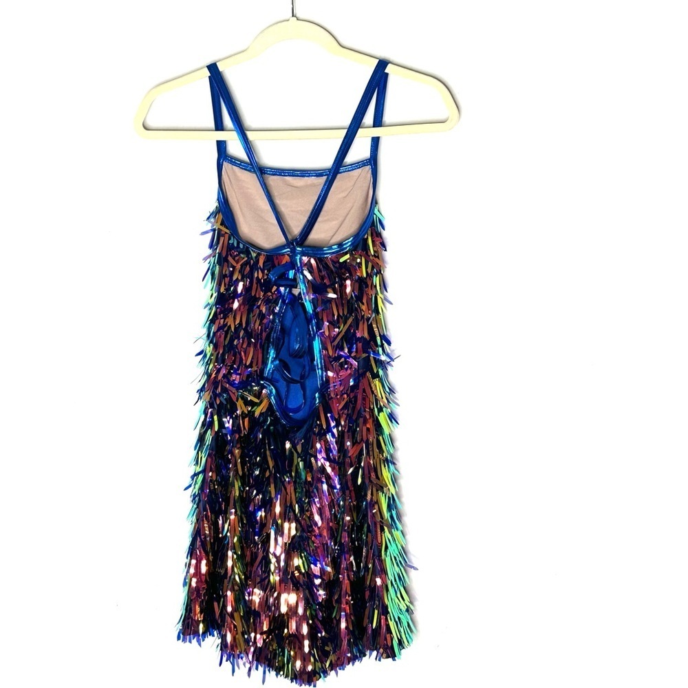Weissman Elite Oil Slick Teardrop Sequin Dress Adult Medium Costume ‘Houdini’ - Picture 5 of 8
